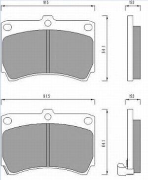 Колодки тормозные дисковые Mazda 121 1.3 90-96/323 1.3-1.8/1.7D 89-98 SP1067 SP1067 SANGSIN