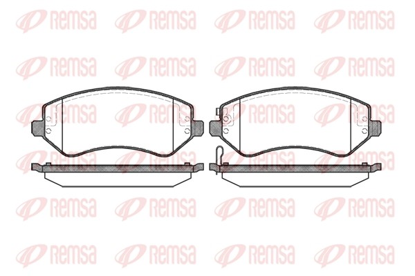 807 02 колодки дисковые п.\ Dodge Caravan/Grand Caravan, Jeep Cherokee 2.4-3.8 V 0807.02 REMSA