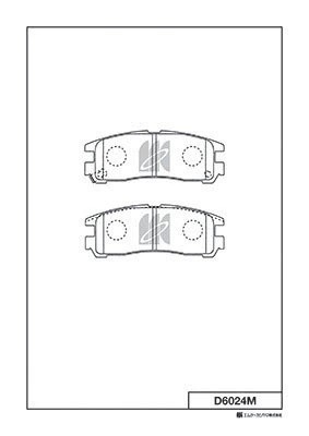 Замена на D6024MH Колодки тормозные дисковые задн. MITSUBISHI GALANT,COLT 91- D6 D6024M MK KASHIYAMA