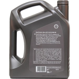 Масло моторное SHELL HELIX ULTRA ECT 0W30 C2/C3/SN синт.5л 550042371 SHELL