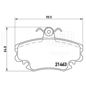 Колодки тормозные передние Renault Logan 04-/Megane 96- PF095101 PF 095101 TRIALLI