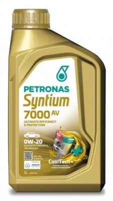 Масло моторное 70410E18EU PETRONAS SYNTIUM 7000 AV синт.0W20, 1л/20, API SN+, AC 70410E18EU PETRONAS