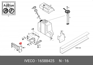 Болт М12х50 16588425 IVECO тр.отд 16588425 IVECO