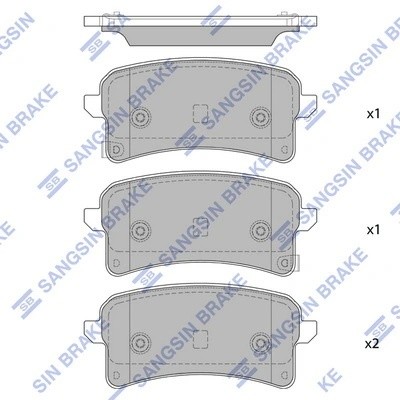 Тормозная колодка SP2511 SP2511 SANGSIN