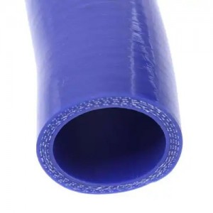 Патрубок ГАЗ-3302 дв.ЗМЗ-406 радиатора подводящий верхний (d=38) синий силикон M 13016027 MEGA POWER