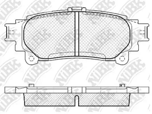 Колодки тормозные дисковые LEXUS RX 2008-2015 PN1846 PN1846 NIBK