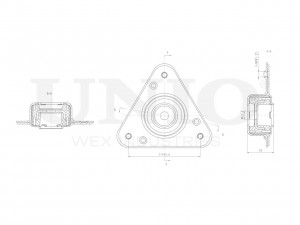 Опора амортизатора передняя RMP-13155 UNIO