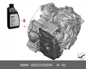 Масло трансмиссионное BMW ATF 6 Automatik-Getriebeoel 1л. 83222355599 83 22 2 355 599 BMW