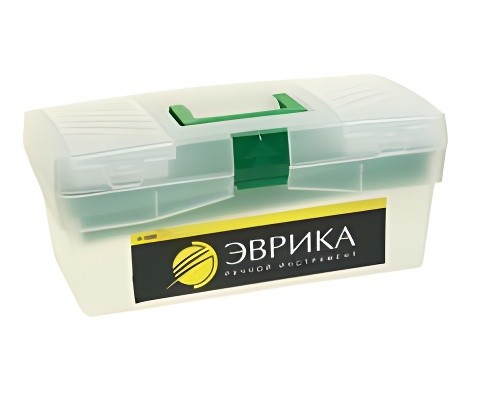 Ящик для инструмента 420х220х180мм прозрачный ЭВРИКА ER-10338 EVRIKA