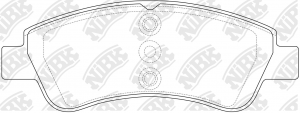 Колодки тормозные PEUGEOT Partner,207,307,1007 CITROEN C4,Berlingo передние (4шт PN0364 NIBK