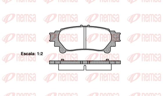 1395 00 [044660E010] !колодки дисковые з.\ Lexus RX 350 09> 1395 00 REMSA