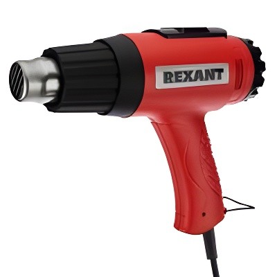 Фен промышленный термопистолет 1600Вт 50-550град. (с терморегулятором и ЖК диспл 12-0057 REXANT
