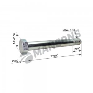 Палец полурессоры M30*250 BPW 0334015390 M30250 MANSONS