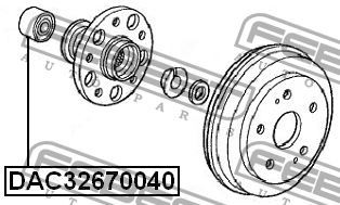 HONDA HR-V (1999-2005) DAC32670040 FEBEST