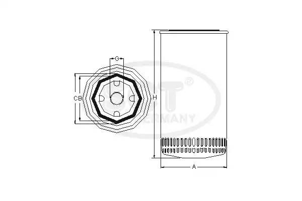 Фильтр масляный SM140 SCT