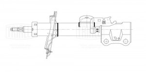 Амортизатор Geely Atlas (16-) 2.0i (стойка) перед. лев. (AG 30153) AG 30153 TRIALLI