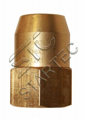 Соединитель трубки ПВХ,полиамид d=15x1.5мм (внутренняя резьба) М16х1.5 латунь ST INF11F1615 STARTEC