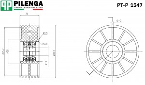 Ролик натяжитель ГАЗ 3110 PT-P1547 PTP1547 PILENGA
