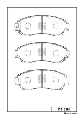 Замена на D5153MH Колодки тормозные дисковые пер. Honda CR-V III 2.0i-VTEC,2.2i- D5153M MK KASHIYAMA