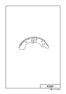 Колодки тормозные барабанные K3387 K3387 MK KASHIYAMA