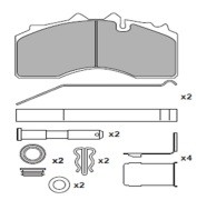 колодки тормозные! WVA29227/29316 с р/к, зад дисковый тормоз BPW TSB 3709\ BPW 31010042 WUHLERMANN
