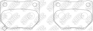 Колодки тормозные NISSAN 200SX (S14) (93-99) задние (4шт.) NIBK PN7800 NIBK