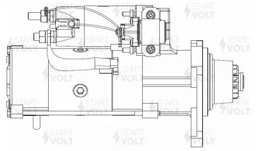 Стартер для а/м Volvo FH 09- с дв. D13C460 24В 5,5кВт LSt1099 LST1099 START VOLT