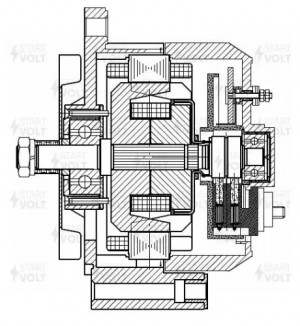 Генератор для а/м DAF 95 XF 97- с дв. XE 280/315/MAN F2000 94- с дв. D2866 80А L LG 2812 START VOLT
