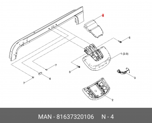 крышка зеркала! малого\MAN 81637320106 MAN