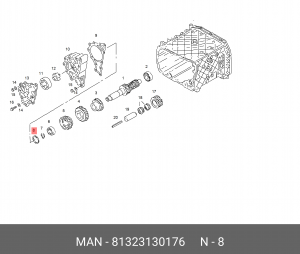 Компенсационная шайба 87X102,7X1,95-CK60 81323130176 MAN