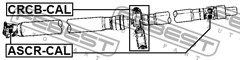 Крестовина карданного вала 22X56 JEEP COMPASS/PATRIOT 2006-2010 ASCR-CAL ASCR-CAL FEBEST