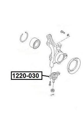 ОПОРА ШАРОВАЯ HYUNDAI/KIA 1220030 1220-030 ASVA