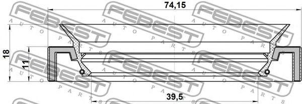 TOYOTA LX 470/LAND CRUISER 95HAY-41741118C FEBEST
