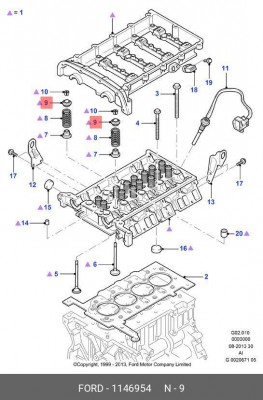ТАРЕЛКА ПРУЖИНЫ КЛАПАНА 1146954 FORD