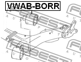 Сайлентблок задн балки VW POLO (RUS) 09- AB-BORR VWAB-BORR FEBEST