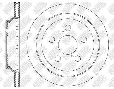 Диск тормозной SUBARU XV задний (1шт.) NIBK RN2235 NIBK