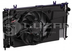 Блок охл. (радиатор+конденсер+вентилятор) для а/м ВАЗ 2190 Гранта (15-) (тип KDA LRK0194 LUZAR