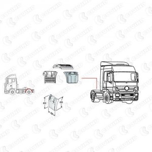 крыло заднее! передняя часть правая\MB Actros MP2/Mega Space, Axor 943516 COVIND