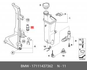 термостат дополнительный!\ BMW E46 17 11 1 437 362 BMW