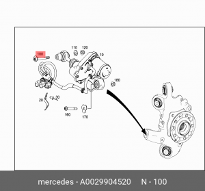 болт М12!\ MB A 002 990 45 20 MERCEDES BENZ