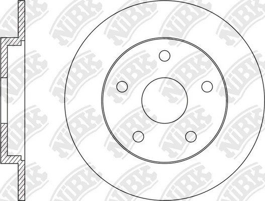 Диск тормозной задний MITSUBISHI OUTLANDER III/ASX 12- RN1567 RN1567 NIBK