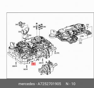 725 270 19 05 БЛОК УПРАВЛЕНИЯ АКПП A 725 270 19 05 MERCEDES BENZ