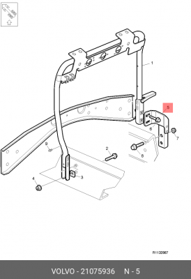 КРОНШТЕЙН (10216170/220618/0061410/067) 21075936 VOLVO