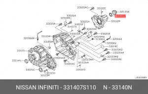 NISSAN NAVARA /PATHFINDER РАЗДАТКИ ЗАДНИЙ 331407S110 NISSAN