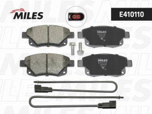 Колодки тормозные задние с датчиком (Смесь Low-Metallic) FORD TRANSIT 06- (TRW G E410110 MILES