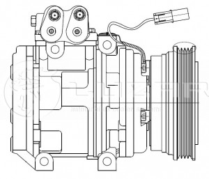 Компрессор кондиц. для а/м Hyundai Tucson/Kia Sportage (04-) (тип Doowon) LCAC08 LCAC0880 LUZAR