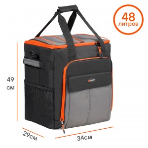 Сумка-холодильник термосумка 48 л "AIRLINE" (на колесах с телескоп. ручкой водон ADCB014 AIRLINE