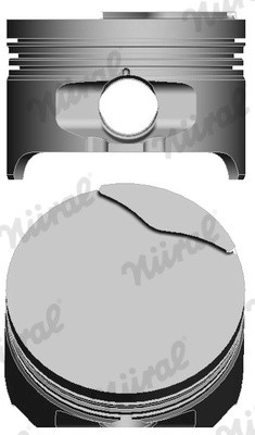 поршень! d79.5x1.5x1.5x2.5 +0.5 1-2 цил.\ Renault Clio/Kangoo/Megane 1.6 95> 87-104207-00 NURAL