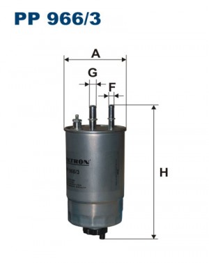 Фильтр топливный PP9663 FILTRON