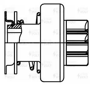 Привод стартера (бендикс) для а/м BMW 5 E34 (90-) 2.0i/2.5i/3 E36 (90-) 1.6i/1.8 VCS2602 START VOLT